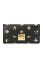Gucci Padlock Continental Bees Wallet on Chain