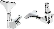 Generic Essential Bass Guitar Accessory 4pcs Silver 2l2r Bass Tuner Pegs Machine Heads Tuners
