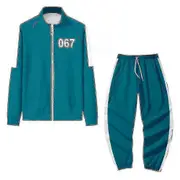 Squid Game Jacket Pants Sports Zipper Cardigan Digital 067 Printing Pocket Sweatshirts Set A XL