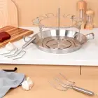 with Drip Tray Chicken Drumstick Stand Chicken Wing Rack Kitchen Oven