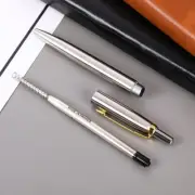 Metal Ballpoint Pen stainless steel color Press signature pen ball point pen: J-