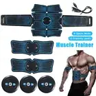 EMS Muscle Stimulator Toner ABS Abdominal Trainer Body Fitness Massager