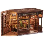 Book Nook Kit, DIY Miniature House Kits for Adult and Teens, Dollhouse Bookno...