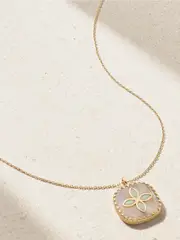 [Pascale Monvoisin] Pascale Monvoisin - Bowie 9-karat Gold, Moonstone And Opal Necklace - One size One size Gold