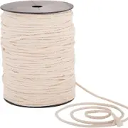 Natural Cotton Macrame Cord 4mm x 240yd for Crafting & Plant Hangers