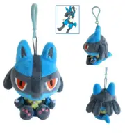 Pokemon Lucario Plush Bag Charm Embroidered 10*13*9 cm Official Licensed