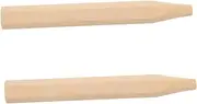 TOKIDNY 2pcs Badminton Racket Handle Grip Replacement Wood Handle for Bat Maintenance