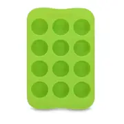 5 PCS Silicone Chocolate Mold Tray Creative Geometry Shaped Ice Cube Cake decoration Mold, Shape:Round(Green)