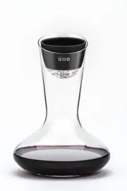 Ullo Wine Purifier with Hand Blown Decanter and 6 Selective Sulfite Filters, ...