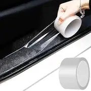 Anti-Scratch Anti-Collision Adhesive Strip Car Door Edge Guard Protector Strip Car Door Scuff Plate Protectors Transparent Invisible Tape for Rear Bumper/Door(33Ft x 1.97" x 1/50")