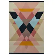 Modern Handmade Wool Rug-Pyramid 6409-Multi-110x160cm