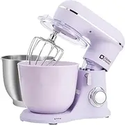 [Kitchen in the box] Stand Mixer, 4.5 L & 5 L Mixer, 10+P Speed Dough Mixer with Dough Hook, Whisk and Beater,1300 W, Lilac