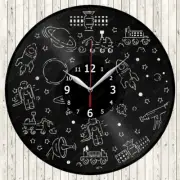 Astronomy Vinyl Record Wall Clock Decor Handmade 1409