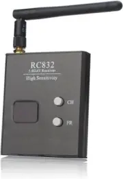 RC832 Mini FPV Receiver, Double-Screen Display, for FPV Quadcopter, Drone