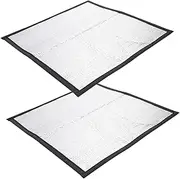 minkissy 2pcs Heating Pad Waterproof Reptile Heat Pad Glass Animals Terrarium Reptile Snake Heater Insulation Mat for Snake Mini Terrarium Under Hedgehog Aluminum Clad Film Pet