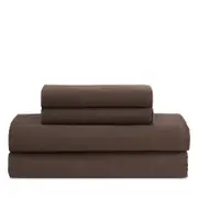 Calvin Klein Pearl Edge Cotton Sateen 300 Thread Count Sheet Set, Queen
