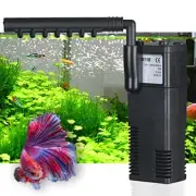 Quiet Betta Fish Filter Aquarium Internal Filter Biochemical Small 79 GPH Rai...