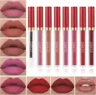 8Pcs Matte Liquid Lipstick with Lip Plumper Makeup Set Velvety Long Lasting H...