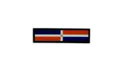 Patch printed embroidered travel souvenir iron backpack flag dominican republic