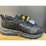 MIZUNO美津濃WAVE DAICHI 8 GTX 寬楦防水 黃金大底 VIBRAM 戶外慢跑鞋 J1GJ245701