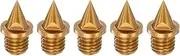[uxcell] 5pcs Track Spikes 1/4 Inch Carbon Steel Lightweight Replacement Spikes for Sprint Short Running Track Shoes, Golden