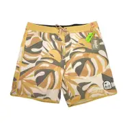 Howler Bros Bruja Deluxe Stretch Board Shorts- Monstera Mash Citron- Mens 40 NWT