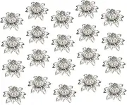VILLFUL Metal Flower Bead Caps 20pcs Spacer Caps Unique Shape for DIY Jewelry Necklace Bracelet Making