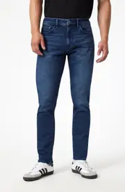 Mavi Jeans Jake Slim Leg Jeans in Dark Supermove at Nordstrom, Size 34 X 34