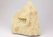 Large 300 Cubic Inches Limestone Resin Rock Urn for Cremation Ashes
