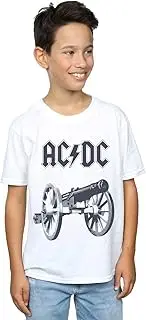 [Absolute Cult] AC/DC Boys For Those About To Rock T-Shirt White 7-8 Years