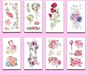 Literary Fresh Flower Tattoo Sticker Arm Tatoo Rose Waterproof And Long-Lasting