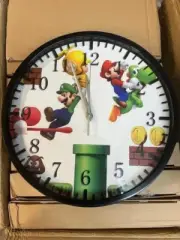 Super Mario Bros Frameless Borderless Wall Clock Nice For Gifts