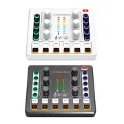 Sound Mixer with Voice Changer Mixer Sound Card for Phone Gaming Karaoke Studio