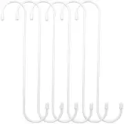 6 Pack 10 Inch Large S Hooks for Hanging Plants Basket Bird House Clothes