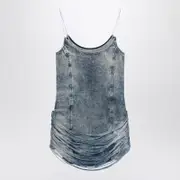 [Diesel] Mini Dress De-Dra-Short-Fsg M Blue