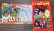 BASEBALL 1980-1990, Vintage Sticker Album & 50 Hottest Players Book, NEW, unused