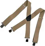 [Generic] Suspenders for Men Heavy Duty - X Shape Work Suspenders,Elastic Straps with Strong Clips, Mens Suspenders Adjustable for Cycling