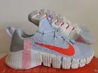 WMNS NIKE FREE METCON 3 FOOTBALL GREY-BRIGHT CRIMSON SZ 7.5 [CJ6314-006]