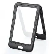 3 Pack ID Badge Holder with Double-Sided Windows Hard Plastic Vertical ID Car...