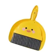 Small Broom and Dustpan Set,1pc Dust Pan and Brush Set,Cute Little Yellow Chick