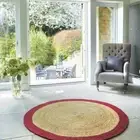 Rug Natural Jute Braided Round Rug Living Modern Carpet Home Decor Area Rug