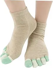 [WOFASHPURET] Five Toes Socks Casual Cotton Socks Breathable Outdoor Socks Fashion Footwear for Woman Lady Girl