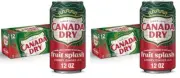 (24 Pack) Canada Dry Fruit Splash Cherry Ginger Ale Soda Soft Drink, 12 Fl Oz