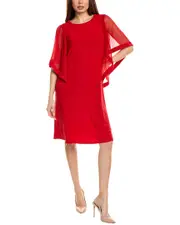 Joseph Ribkoff Mesh Angel Wing Dress