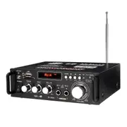 BT-298A110V 12V HIFI Bass Car Audio Stereo Power Amplifier bluetooth FM Radio 2CH 600W LED Diaplay Support FM AUX SD For Car Home