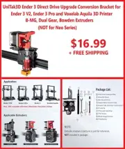 Unitak3D Ender 3 Direct Drive Upgrade Conversion Bracket for Ender 3 V2, Ender