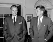 Reverend Billy Graham and John F. Kennedy Photo