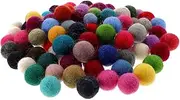 PHENOFICE 100pcs Craft Felt Balls Wool Dryer Balls DIY Toys Hairpin Decorations Home Decor