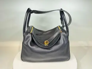 愛馬仕 Hermes Lindy 30 稀有皮質  Volupto黑金