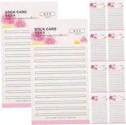 Happyyami 1 Set False Lash Adhesive Strip Card Lash Extension Storage Holder for Natural Look Lashes Faux Eyelash Strip Paper Card